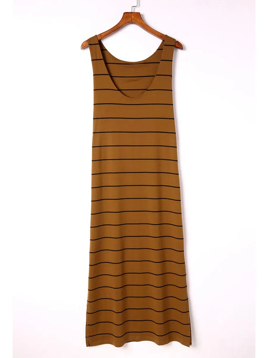 Sleeveless Split Dress(6 Colors)